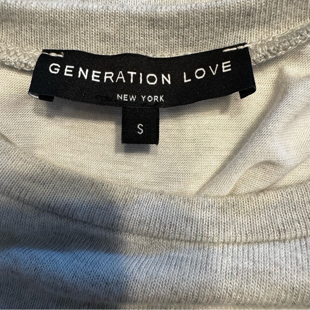 Generation Love Women’s Y2K Long Sleeve Lace Layered Sweater Light Gray Size S - Picture 6 of 10